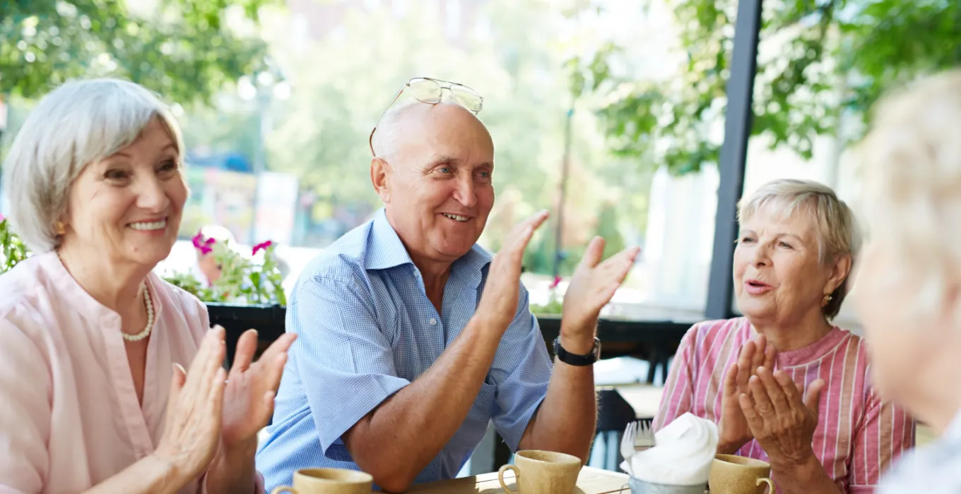 Adults in Coffee Shop